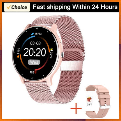 LIGE New Smart Watch Women Men Ladies Gift Sport Fitness Men Watches Heart Rate Monitoring Waterproof Smartwatch For Android IOS