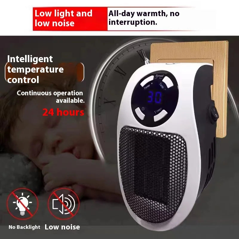 HOMFISH Heater Electric Heater Convenient Room Heater Heating Warm Air Blower Wall Mounted Winter Warmer Machine Home Appliance