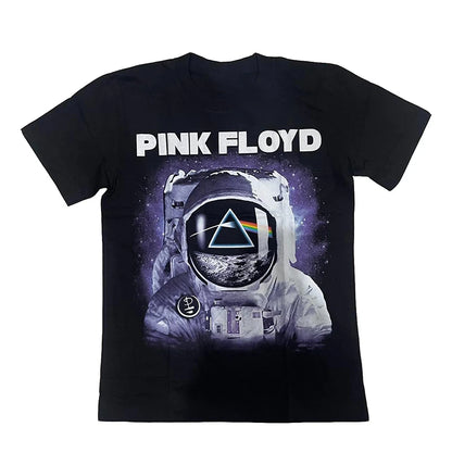 Pink Floyd Print T-shirt Men Women Cotton Hip Hop Oversized Tshirt Short Sleeve T Shirt Streetwear Tops Tee
