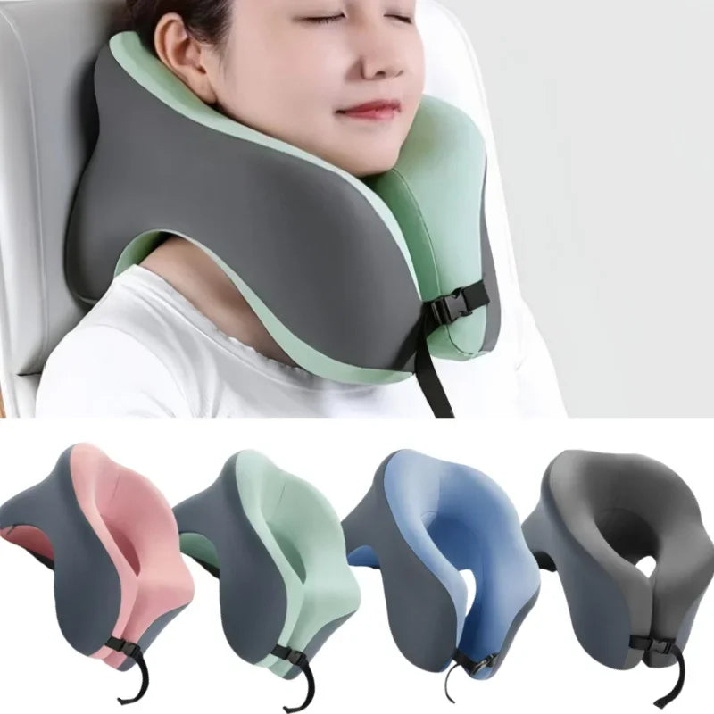 Popular Portable U-Shaped Travel Pillow, Memory Foam Sleep Pillow, Office Nap Pillow Airplane Neck Pillow Ergonomic Head Support