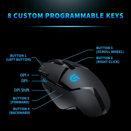 Logitech G402 Gaming Mouse | Built for Intense Use, Home & Office