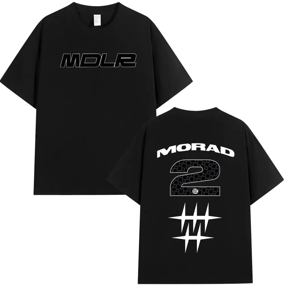 Rapper Morad MDLR Tour Album T Shirt Men's Women High Quality Cotton Tee Shirt Fashion Hip Hop Short Sleeve T-shirts Streetwear