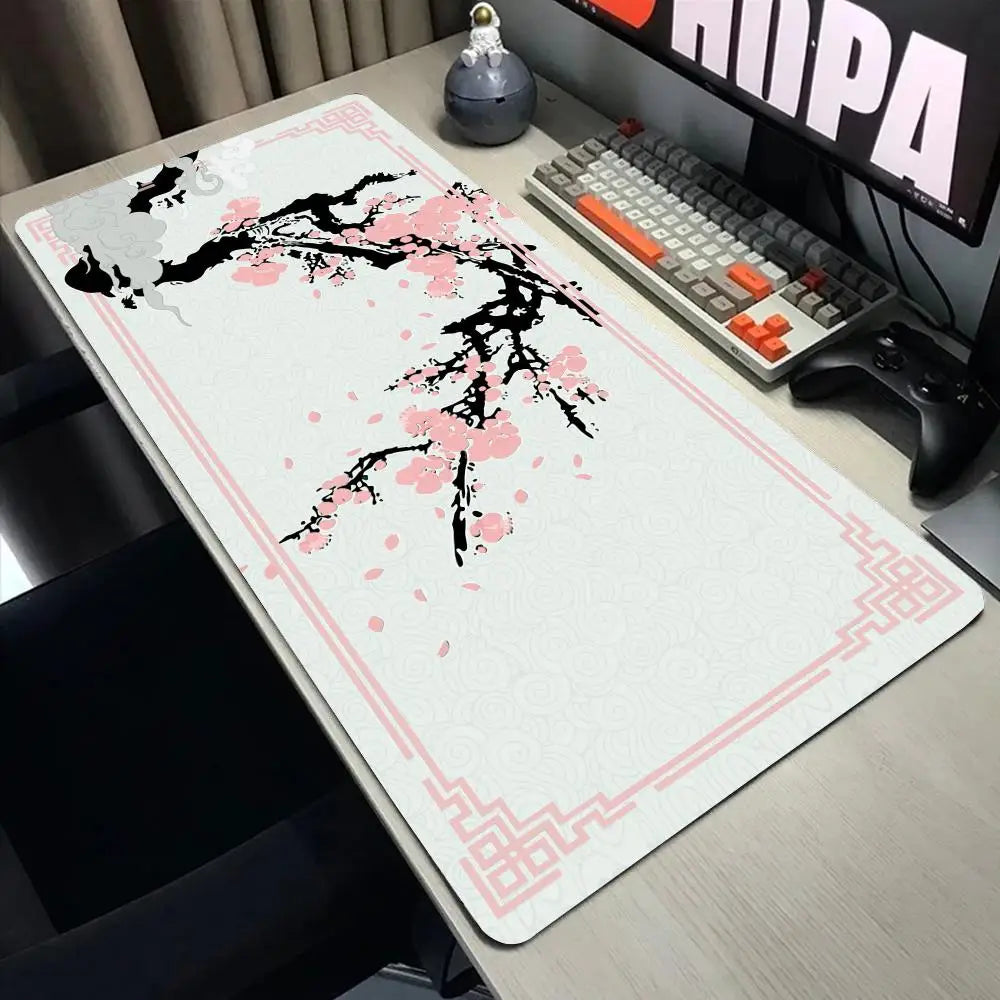 Cherry Blossom scenery mouse pad game washable rubber plus long table mat non-slip home office decorative computer accessories