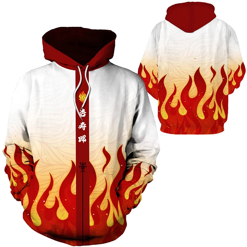 Anime Demon Slayer Kimetsu No Yaiba 3D Hoodies Men Fashion Long Sleeve Sweatshirts Women Casual Harajuku Streetwear Pullovers