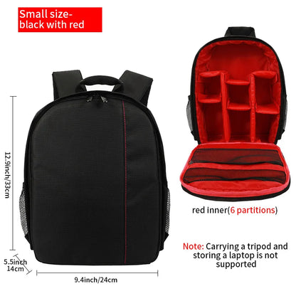 SLR digital camera backpack outdoor large capacity SLR camera bag 15.6-inch laptop backpack can accommodate SLR cameras and mult