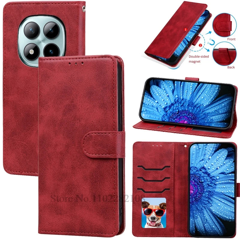 M8/M8 Pro 5G Case For Poco M8 Case Wallet Leather Flip Cover For Xiaomi Poco M8 Pro 5G Case Soft Silicone Cover Coque Fundas