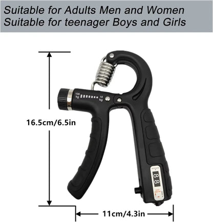 10-100kg Adjustable Counting Grip Strengthener Portable Fitness Grip Strengthener Hand Training Device Grip Strengthener