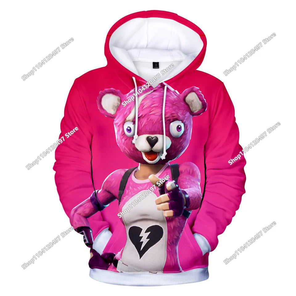 Children's Clothing Fortnite 3D Printed Unisex Hoodie Casual Coat Game Peripheral Cosplay Children Clothing Gifts