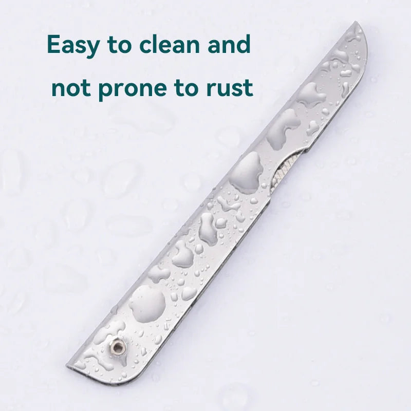 The stainless steel folding nail file strip is a portable and convenient tool for beauty, nail care and manicure