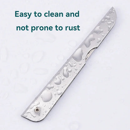 The stainless steel folding nail file strip is a portable and convenient tool for beauty, nail care and manicure
