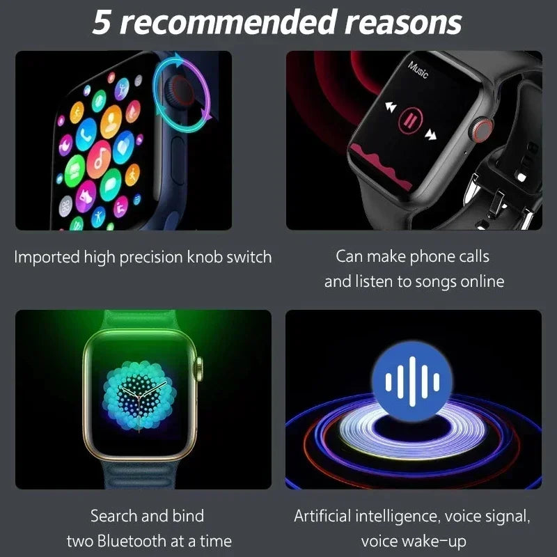 Smart Watch I10 Pro Max Smart Watch for Men Series 9 Phone Custom Watch Face Sport Waterproof Women Man Wearable