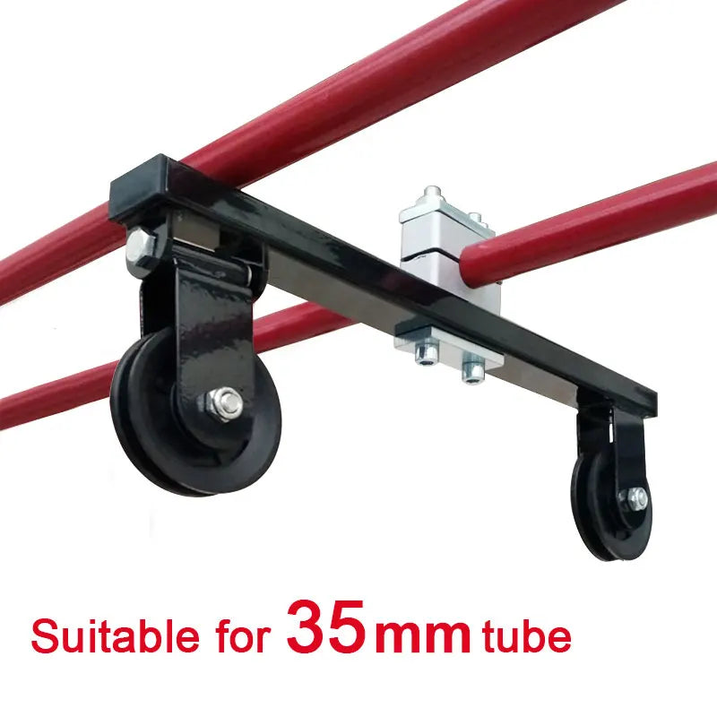 Fitness Pulley  DIY Cable Machine System For Round Metal Tube Home Pull Down Workout Accessories Gym Loading Lifting Back Pullin