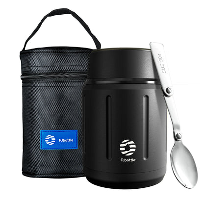 Fjbottle 500ml Food Thermos,  316 Stainless Steel Vacuum Insulated Food Jar With Spoon Kids Lunch Box