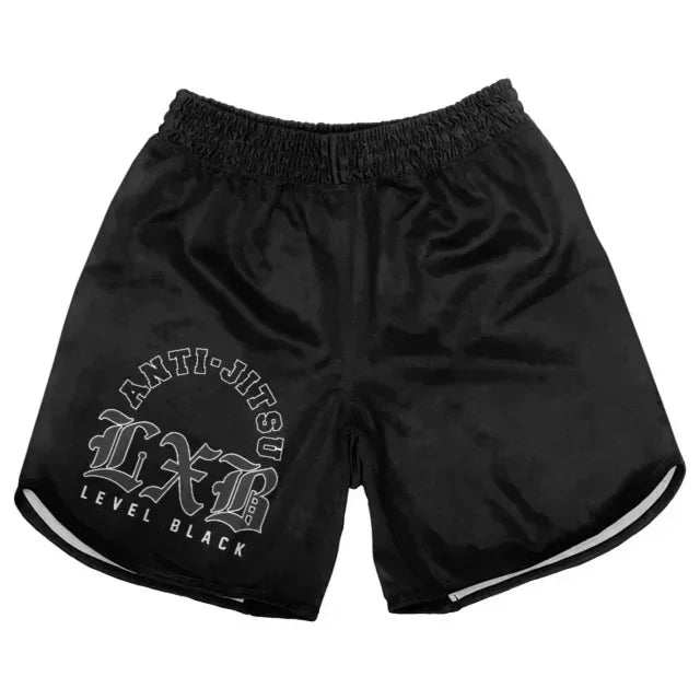 CAMO CASUAL SHORTS Men Women LEVEL BLACK Casual Gym Shorts Oversized ADCC RASH GUARD Children Jersey Quick Drying Men's Clothing
