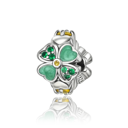 Lucky Clover Series Bead 925 Sterling Silver Original Charms Fit Pendant Charm Bracelet Dangle for Women DIY Fine Jewelry Making