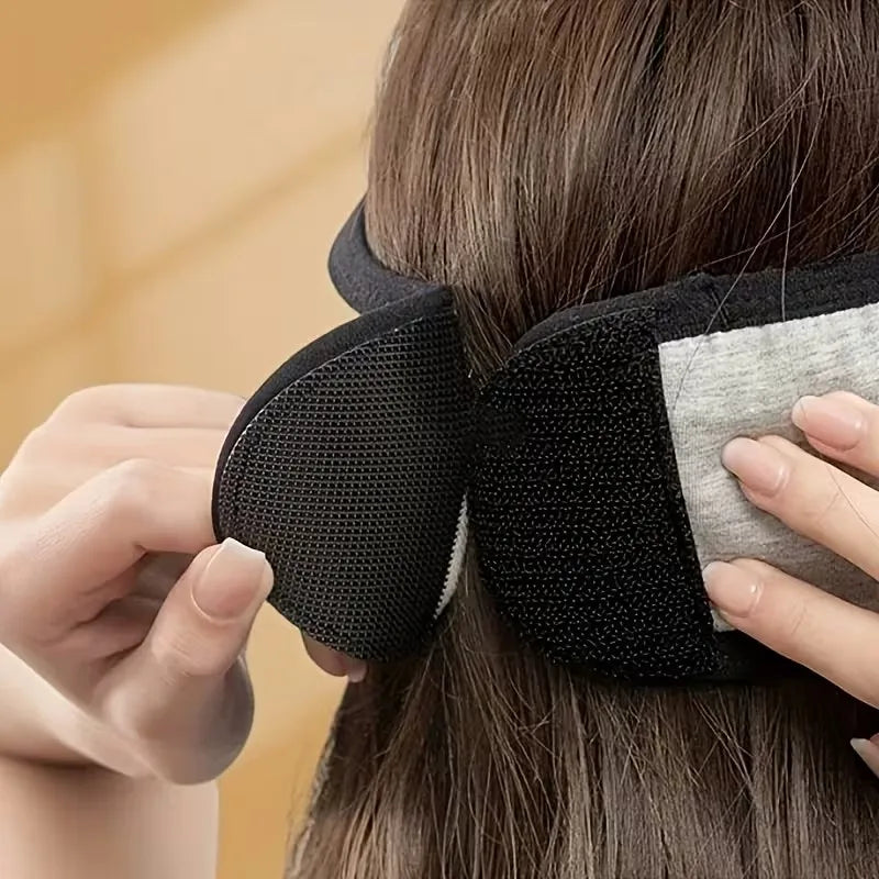 Comfortable Noise-Canceling Sleep Mask with Ear Loops - Adjustable Soft Polyester Fiber Eye Mask for Travel and Home Use, No Batteries Needed, Pure Black Design Helps You Sleep Peacefully