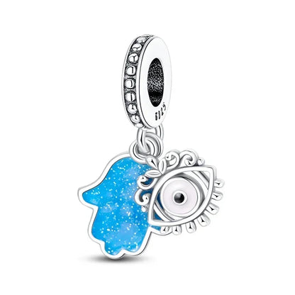 Hot Sale 925 Silver Color Evil Eye Charm Demon Eye Bead For Original  Bracelet&Bangle DIY Making Fashion Jewelry Gift