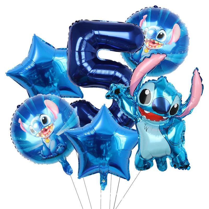 Stitch Party Supplies For Child Lilo And Stitch Birthday Party Decorations Balloons Banner Tablecloth Backdrop Tableware