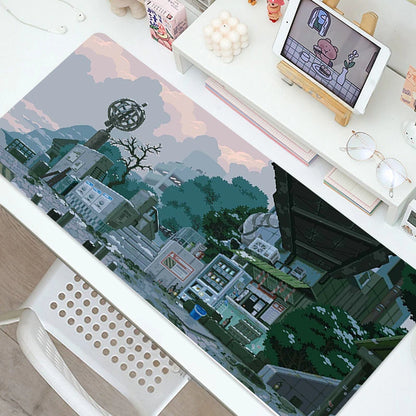 City Street Print Art Gaming MousePad Computer Laptop Gamer Table Mats Anti Slip Soft Mouse Pads for Home Office Accessories