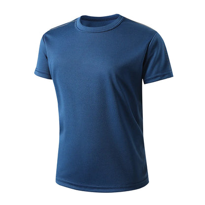 5/1 Piece Summer Boys And Teenagers Quick Drying Sports Short Sleeved T-shirt 130-175 Big Size Brother's Loose Casual Basic Top