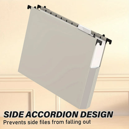 6pcs Heavy-Duty Hanging Folders, 2" Expandable, Reinforced Bottom for Office & Home. Colorful & Durable!