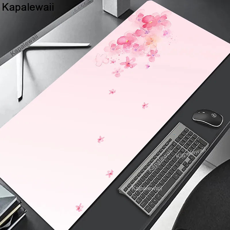 Comouter Mouse Pad Large Sakura Mousepads Office Deskmat XXL Table Carpet Natural Rubber Mousemat Keyboard Mats 80x30cm Mousepad