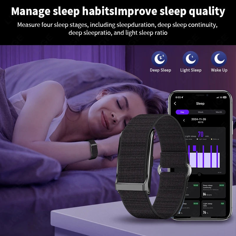 New Smart Watch Men Smart Health Wristband Women GPS Sport Trajectory 1ATM Waterproof All Day Healthy Monitor Fitness Bracelet