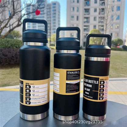600ML/800ML/1100ML Stainless Steel Vacuum Flasks Insulated Water Bottle Keep Cold&Hot Thermos Coffee Mug with Lid Thermos Bottle