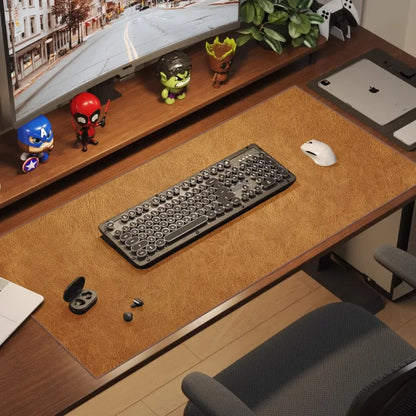 Retro Mousepad Large Mouse Pad Waterproof Non-slip PU Suede Desk Mat Computer Keyboard Desk Pad Mouse Mats Gaming Accessories