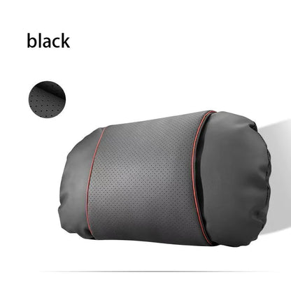 1/2PCS New Car Seats with Nappa Leather Headrests, Breathable Waist Cushions, Neck Pillows, and General Motors Neck Pillows