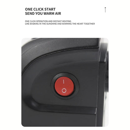 Portable Electric Heater, Wall Plug-In Room Heater, Mini Radiator Fan Warmer, Ideal Heating Appliance for Home