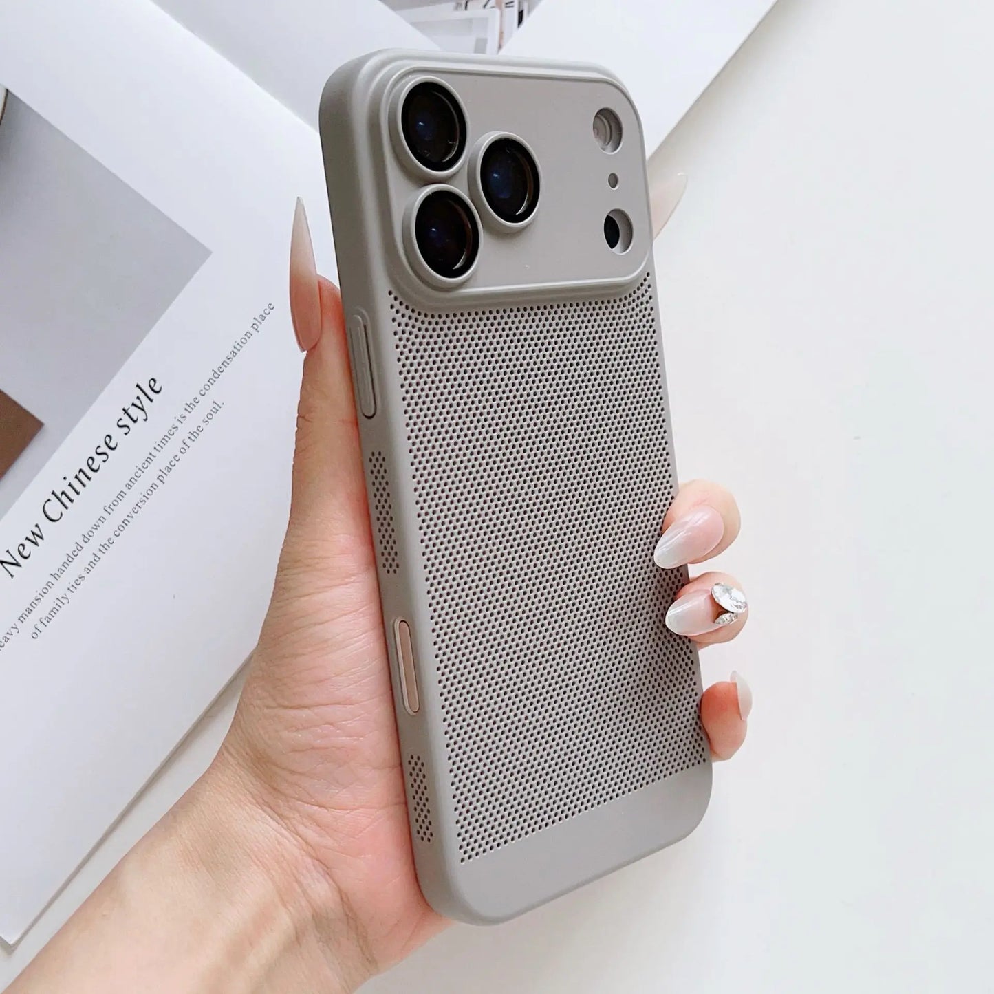 Cooling Phone Case Heat Dissipation For iPhone 17 17 Pro 17 Pro Max 17 Air Shockproof Breathable iPhone 17 Series Back Cover