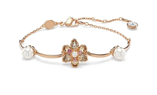 2025 New Gorgeous Flower Yang Jewelry Set: An Elegant Flower Art Feast with Gold Inlaid Treasures and Pearls