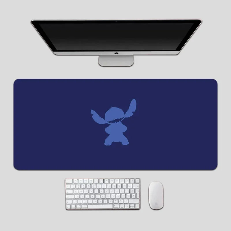 Oversized Stitch Pu Leather Mouse Pad Children and Students Cartoon Book Table Mat Anime Home Office Keyboard Pad Cute Wrist Pad