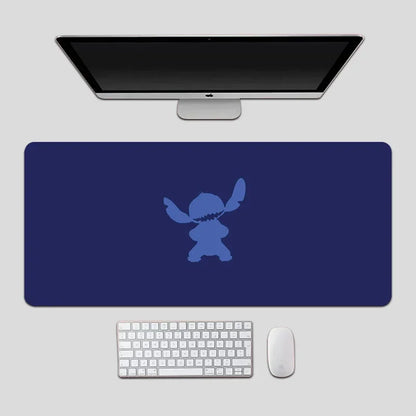 Oversized Stitch Pu Leather Mouse Pad Children and Students Cartoon Book Table Mat Anime Home Office Keyboard Pad Cute Wrist Pad
