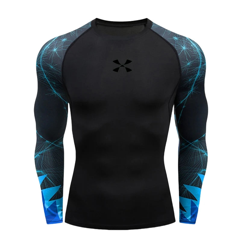 Cody Lundin Men's Compression Gym Wear Swim T Shirt Wholesale Men Gym Wear Slim Fit Rash Guard Compression T Shirt