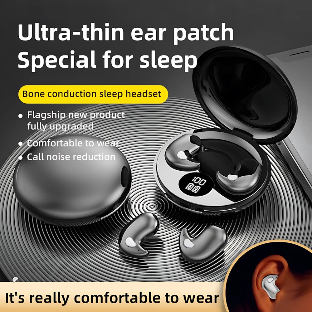 In-Ear Bluetooth Wireless Sleep Headphones Smart LED Display Bluetooth Headset Long Battery Life Gaming Headset For Apple Xiaomi