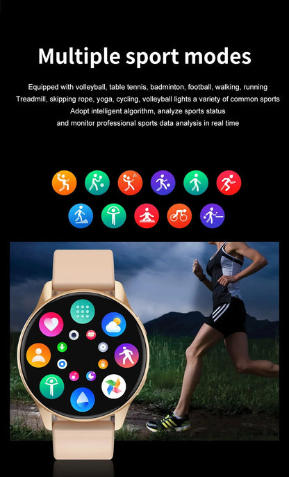 Smartwatch 2025 Round AMOLED Display Bluetooth relojes para hombres Wireless Smart Watches Man Woman NEW For iPhone Android