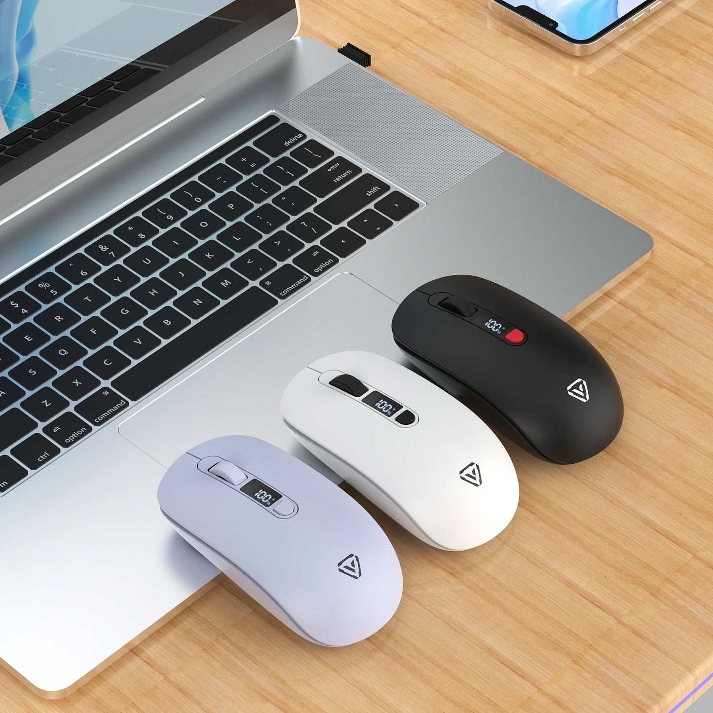 T03 Dual Mode Silent Bluetooth Mouse Computer Laptop Optical Mouse Wireless for iPad Samsung Xiaomi Lenovo Tablet Universal Mice