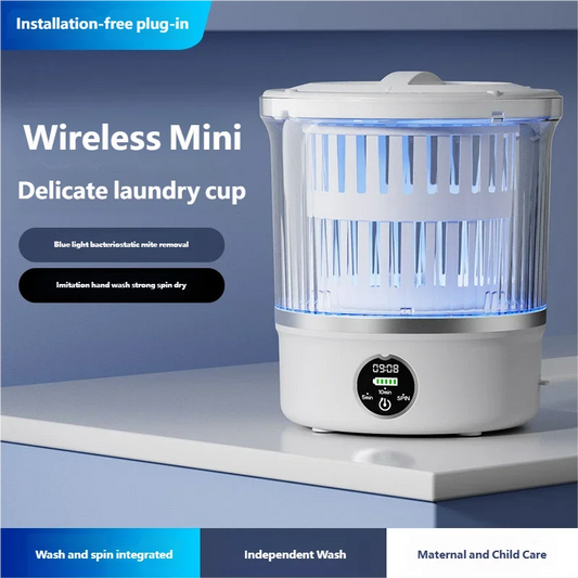 HOMEFISH Dehydrated Underwear Washing Machine Fully Automatic Dormitory Mini Mini Sock and Underwear Washing Machine