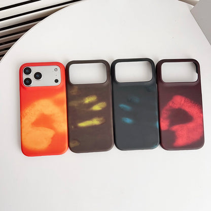 Thermal Sensing Color Changing Phone case for iPhone 17 Air 16 15 14 Plus 13 12 11 Pro Max with Wonderful Sensation Shock Cover