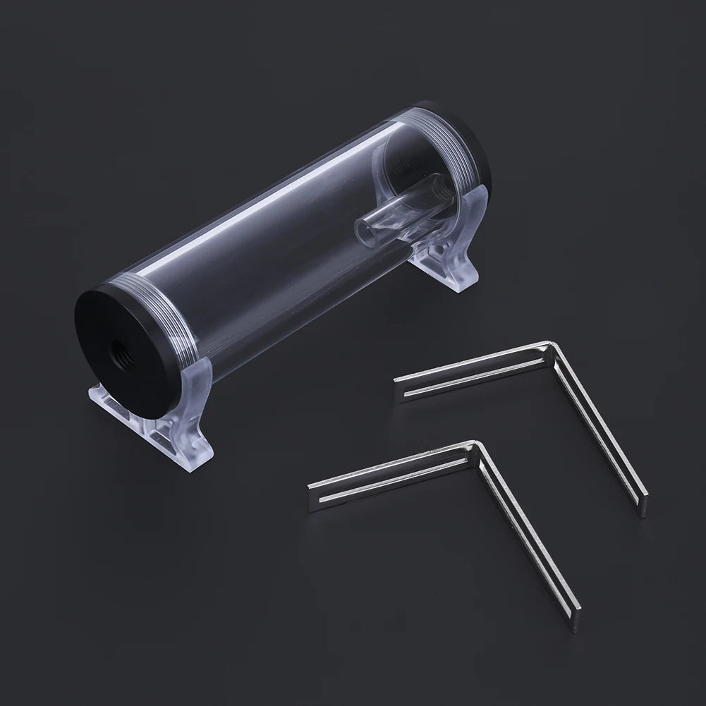 160mm/110mm Transparent Water Cooling Tank Acrylic Cylinder Water Reservoir G1/4 Thread Water Cooling Rasdiator For PC Computer