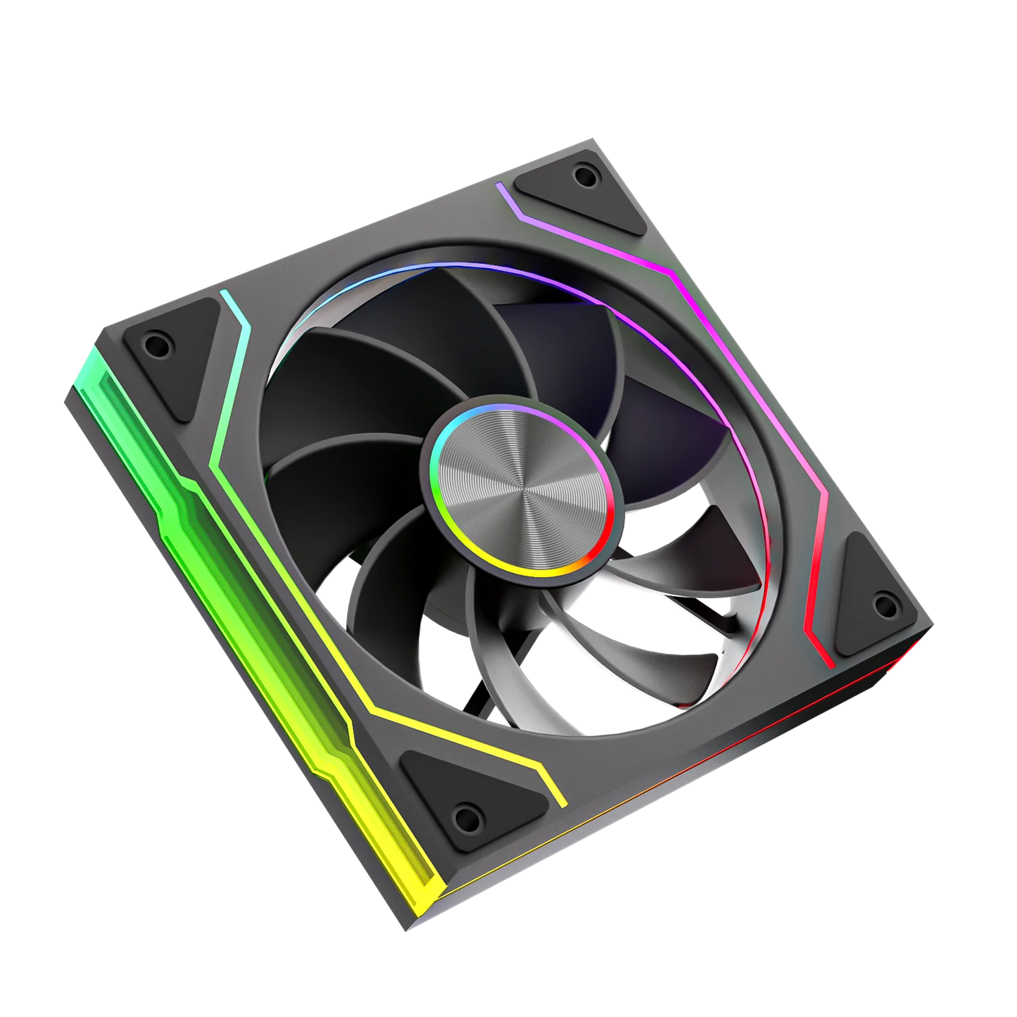 Power Trian PRISM 9 Pro 120mm ARGB PC Fan Quiet Cooling 12V Large Air Volume Computer Chassis Fans 4PIN 61.5CFM/800-1800RPM