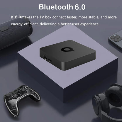 Very Fast Smart TV Box Q1 H313 8K Android 14 TV Box Support Dual Wifi 5G BT6.0 Google Assistant 8GB 128GB Streaming Media Player