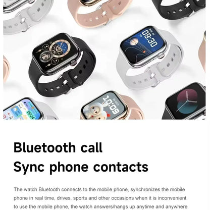 2025 NEW Smart Watch Wireless Charging Smartwatch Bluetooth Calls Men Women Watches Fitness Bracelet Custom Watch Face