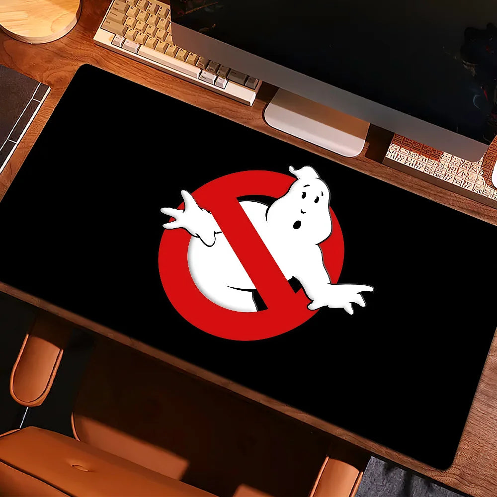 G-Ghostbusters Slimer Mouse Pad Movie Anti-fray Home Custom Ergonomic Office Rubber Large Funny Desk Mat Keyboard PC Non-slip