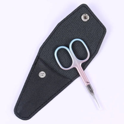Ultra Fine Cuticle Scissors, Curved Blade Nail Clippers, Eyebrow & Eyelash Trimming Scissors for Manicure and Pedicure