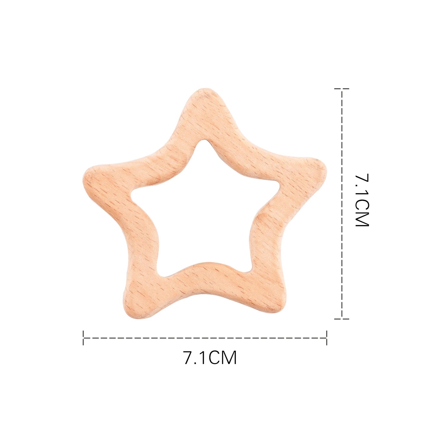10pc Baby Wooden Teether Beech Bee Pacifier Teeth Pendant Wooden Baby Gym Toys Montessori Animals Baby Products Newborn Gift Kid
