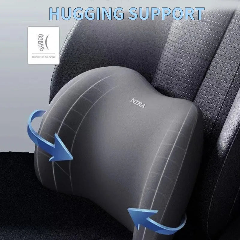 Car Headrest/Lumbar Support Car Neck Pillow Waist Cushion Driver Seat Backrest Car Cushion Driving Lumbar Support Waist Support