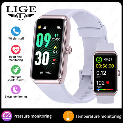 LIGE New Smart Watch Women Men 2025 Call Reminder 1.47" HD Screen Smartwatch For Android IOS Fitness Tracker Waterproof Watches